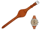 Fossil Original Boyfriend Sport Chronograph Beige Dial Brown Leather Strap Watch for Women - ES4046 Buy Now By Fossil