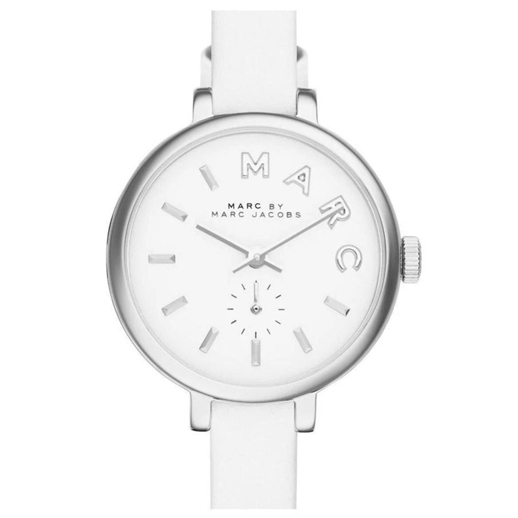 Marc Jacobs Sally White Dial White Leather Strap Watch for Women - MBM1350 Buy Now By Marc Jacobs