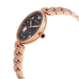 Emporio Armani Arianna Black Dial Rose Gold Stainless Steel Watch For Women - AR11197 Buy Now By Emporio Armani