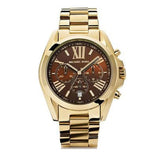 Michael Kors Bradshaw Brown Dial Gold Steel Strap Watch for Women - MK5502 Buy Now By Michael Kors