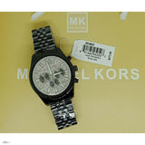 Michael Kors Lexington Chronograph Crystals Silver Dial Black Steel Strap Watch for Men - MK8605 Buy Now By Michael Kors