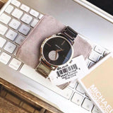 Michael Kors Portia Black Dial Silver Steel Strap Watch for Women - MK3638 Buy Now By Michael Kors