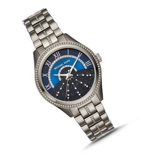 Michael Kors Lauryn Blue Dial Silver Steel Strap Watch for Women - MK3720 Buy Now By Michael Kors