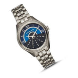 Michael Kors Lauryn Blue Dial Silver Steel Strap Watch for Women - MK3720 Buy Now By Michael Kors