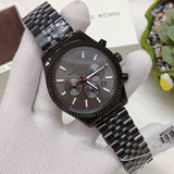 Michael Kors Lexington Chronograph Black Dial Black Steel Strap Watch for Men - MK8320 Buy Now By Michael Kors
