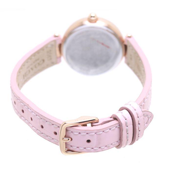 Coach Hayley Mother of Pearl Pink Dial Pink Leather Strap Watch for Women - 14503537 Buy Now By Coach