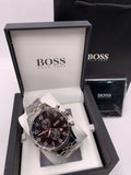 Hugo Boss Aeroliner Black Dial Silver Steel Strap Watch for Men - 1513181 Buy Now By Hugo Boss