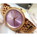 Michael Kors Darci Purple Dial Rose Gold Steel Strap Watch for Women - MK3400 Buy Now By Michael Kors