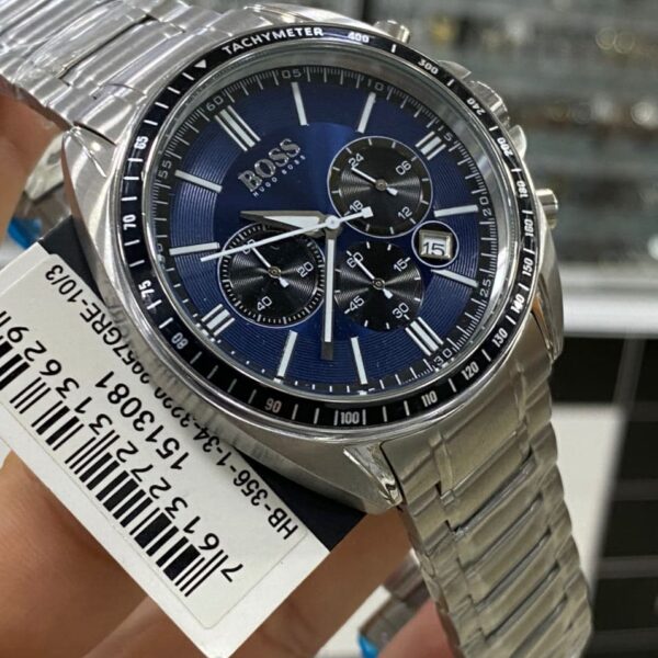 Hugo Boss Chronograph Driver Blue Dial Silver Steel Strap Watch for Men - 1513081 Buy Now By Hugo Boss