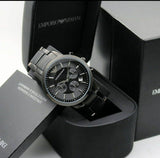 Emporio Armani Classic Chronograph Black Dial Black Stainless Steel Strap Watch For Men - AR2453 Buy Now By Emporio Armani
