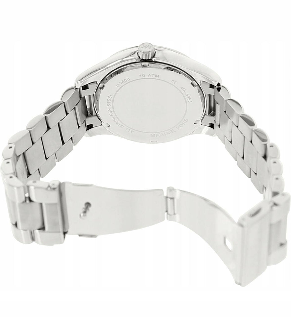 Michael Kors Layton Silver Dial Silver Steel Strap Watch for Women - MK5958 Buy Now By Michael Kors