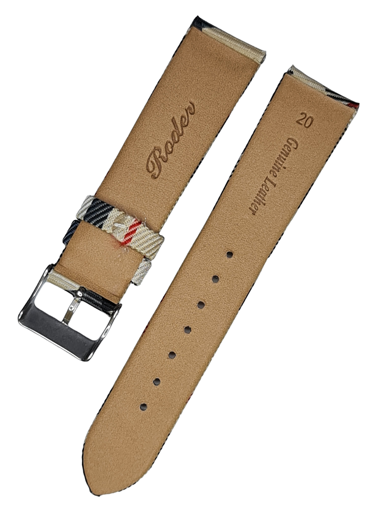 Burberry The City Chronograph White Dial Haymarket Leather Strap Watch For Men - BU9360 Buy Now By Burberry