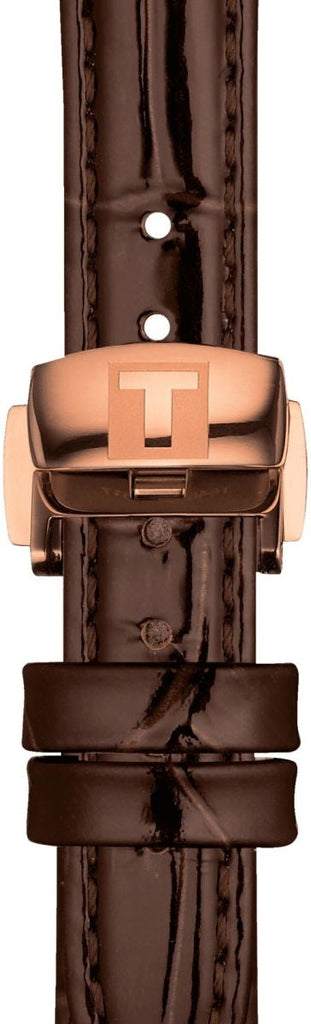 Tissot Bellissima Automatic Silver Dial Brown Leather Strap Watch For Women - T126.207.36.013.00 Buy Now By Tissot