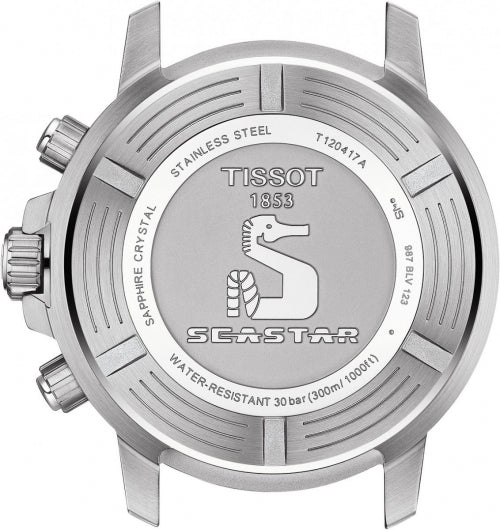 Tissot Seastar 1000 Chronograph Red Dial Silver Steel Strap Watch For Men - T120.417.11.421.00 Buy Now By Tissot