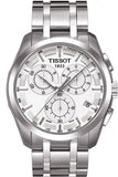 Tissot Couturier Chronograph White Dial Silver Steel Strap Watch For Men - T035.617.11.031.00 Buy Now By Tissot