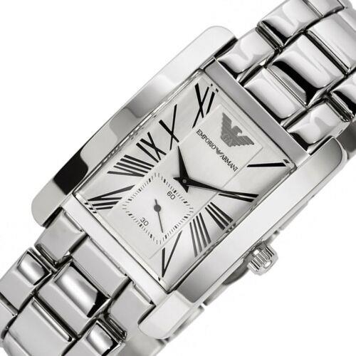 Emporio Armani Classic White Dial Silver Steel Strap Watch For Men - AR0145 Buy Now By Emporio Armani