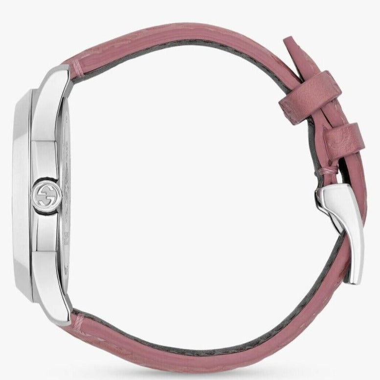 Gucci G Timeless Quartz Candy Pink Dial Pink Leather Strap Watch For Women - YA1264030 Buy Now By Gucci