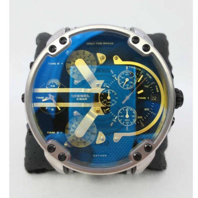 Diesel Mr. Daddy 2.0 Chronograph Black Dial Grey Nylon Strap Watch For Men - DZ7429 Buy Now By Diesel