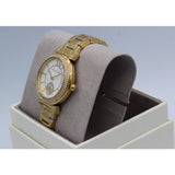 Michael Kors Abbey Three-Hand Analog White Dial Gold Steel Strap Watch for Women - MK4615 Buy Now By Michael Kors