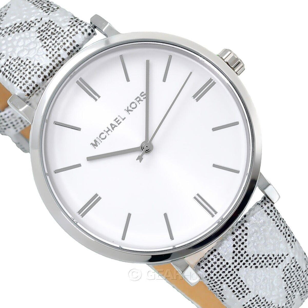 Michael Kors Addyson Quartz White Dial Gray Leather Strap Watch for Women - MK2951 Buy Now By Michael Kors