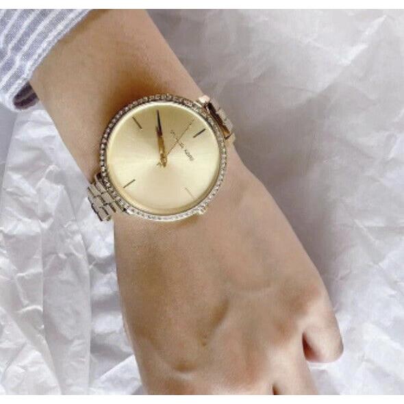 Michael Kors Charley Three-Hand Quartz Gold Dial Gold Steel Strap Watch for Women - MK4399 Buy Now By Michael Kors