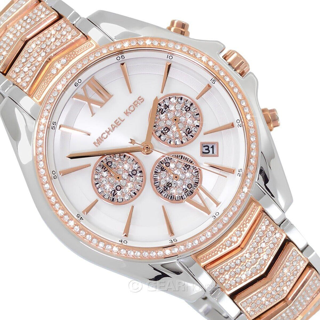 Michael Kors Whitney Chronograph Silver Dial Two Tone Steel Strap Watch For Women - MK7225 Buy Now By Michael Kors