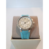 Michael Kors Sidney Multifunction Analog White Dial Turquoise Silicone Strap Watch For Women - MK7246 Buy Now By Michael Kors
