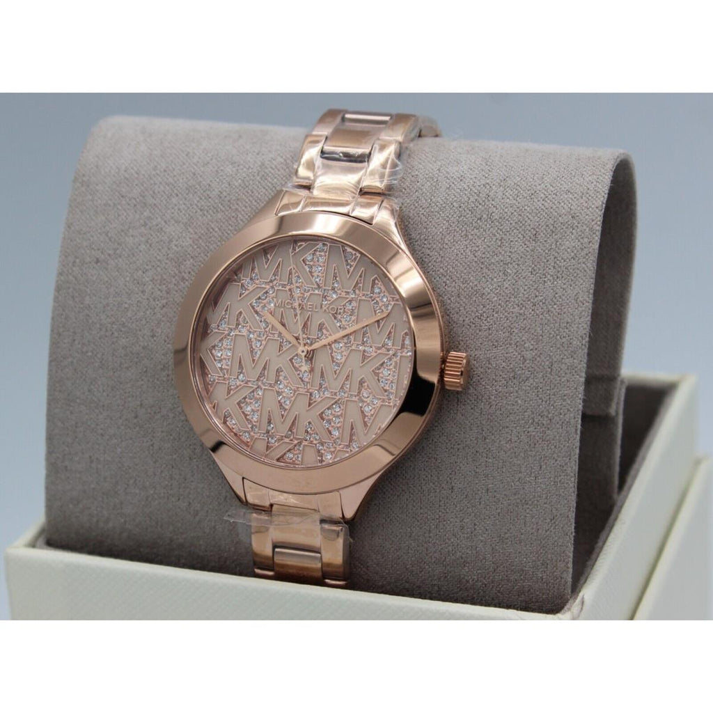 Michael Kors Slim Runway Rose Gold Dial Rose Gold Steel Strap Watch for Women - MK4658 Buy Now By Michael Kors