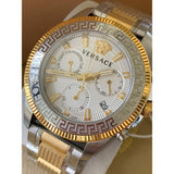 Versace Greca Action Chronograph Quartz Silver Dial Two Tone Steel Strap Watch for Men - VE3J00522 Buy Now By Versace