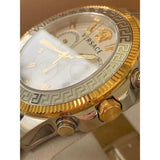 Versace Greca Action Chronograph Quartz Silver Dial Two Tone Steel Strap Watch for Men - VE3J00522 Buy Now By Versace