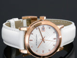 Burberry The City Diamonds White Dial White Leather Strap Watch for Women - BU9130 Buy Now By Burberry