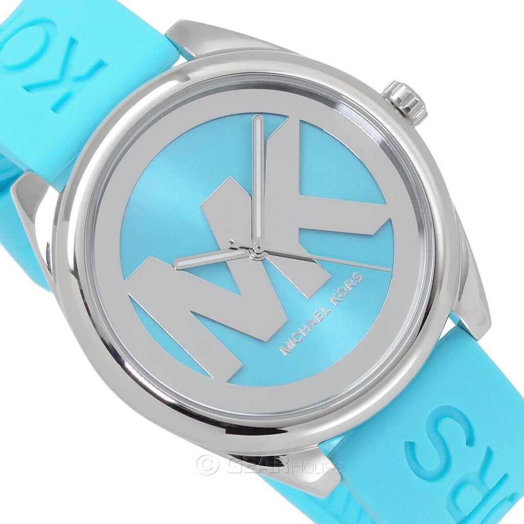 Michael Kors Janelle Quartz Blue Dial Blue Rubber Strap Watch For Women - MK7350 Buy Now By Michael Kors