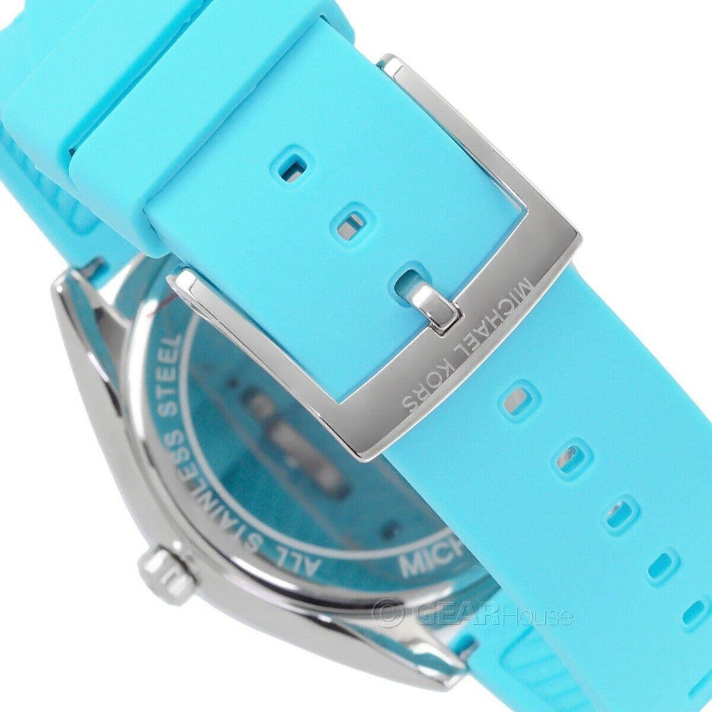 Michael Kors Janelle Quartz Blue Dial Blue Rubber Strap Watch For Women - MK7350 Buy Now By Michael Kors