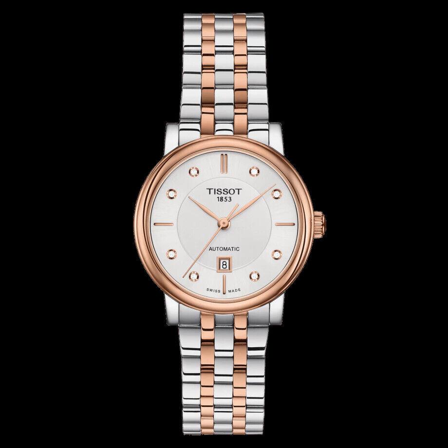 Tissot T Classic Carson Premium Diamonds White Dial Two Tone Steel Strap Watch for Women - T122.207.22.036.00 Buy Now By Tissot
