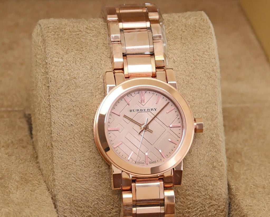 Burberry The City Nude Dial Rose Gold Steel Strap Watch for Women - BU9228 Buy Now By Burberry