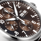 IWC Pilot's Watch Chronograph Edition Brown Dial Brown Leather Strap Watch for Men - IW377713 Buy Now By IWC