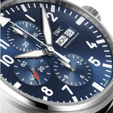 IWC Pilot’s Watch Chronograph Edition “Le Petit Prince” Blue Dial Brown Leather Strap Watch for Men - IW377714 Buy Now By IWC
