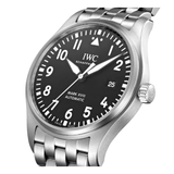IWC Pilot’s Watch Mark XVIII Black Dial Silver Steel Strap Watch for Men - IW327015 Buy Now By IWC