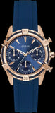 Guess Analog Quartz Blue Dial Blue Rubber Strap Watch For Women - W0562L3 Buy Now By Guess
