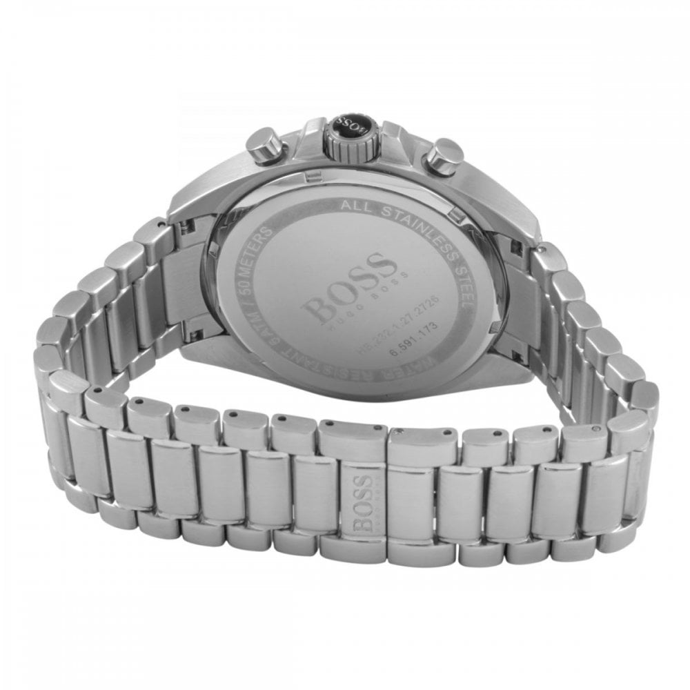 Hugo Boss Driver Chronograph Black Dial Silver Steel Strap Watch For Men - 1513080 Buy Now By Hugo Boss