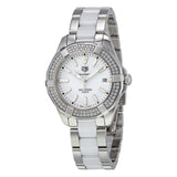 Tag Heuer Aquaracer Diamonds White Dial Two Tone Steel Strap Watch for Women - WAY131F.BA0914 Buy Now By Tag Heuer