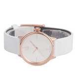 Calvin Klein Accent White Dial White Leather Strap Watch for Women - K2Y2Y6KW Buy Now By Calvin Klein