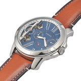 Fossil Grant Twist Multifunction Blue Dial Brown Leather Strap Watch for Men - ME1161 Buy Now By Fossil
