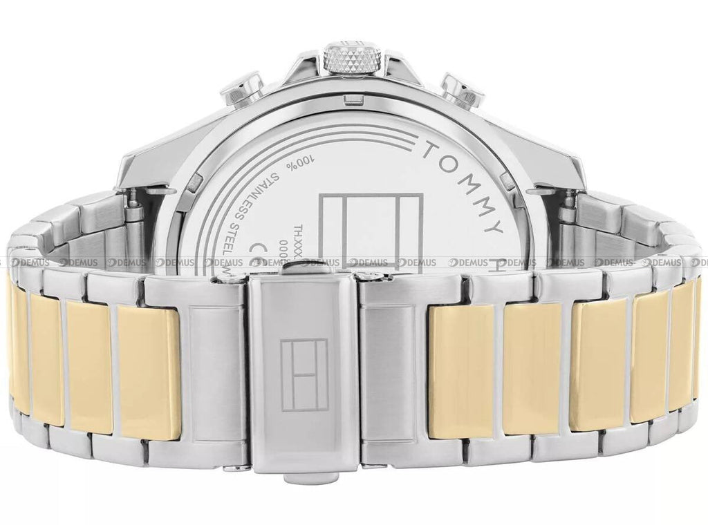 Tommy Hilfiger Clark Chronograph Blue Dial Two Tone Steel Strap Watch For Men - 1792079 Buy Now By Tommy Hilfiger