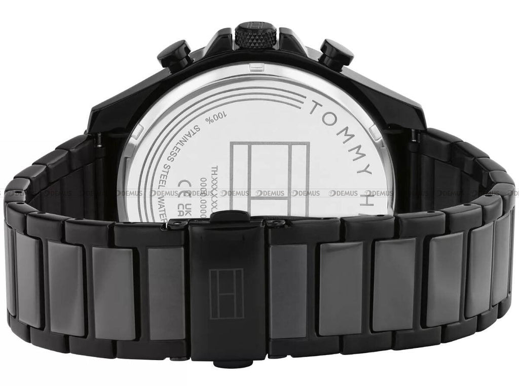 Tommy Hilfiger Clark Chronograph Black Dial Black Steel Strap Watch For Men - 1792081 Buy Now By Tommy Hilfiger