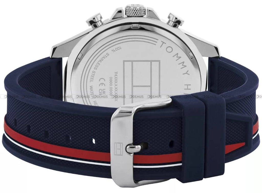Tommy Hilfiger Clark Chronograph Blue Dial Black Leather Strap Watch For Men - 1792083 Buy Now By Tommy Hilfiger