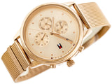 Tommy Hilfiger Blake Chronograph Rose Gold Dial Rose Gold Mesh Bracelet Watch For Women - 1781907 Buy Now By Tommy Hilfiger