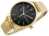 Tommy Hilfiger Brooke Black Dial Gold Steel Strap Watch for Women - 1782019 Buy Now By Tommy Hilfiger