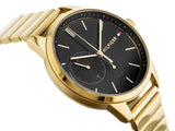 Tommy Hilfiger Brooke Black Dial Gold Steel Strap Watch for Women - 1782019 Buy Now By Tommy Hilfiger