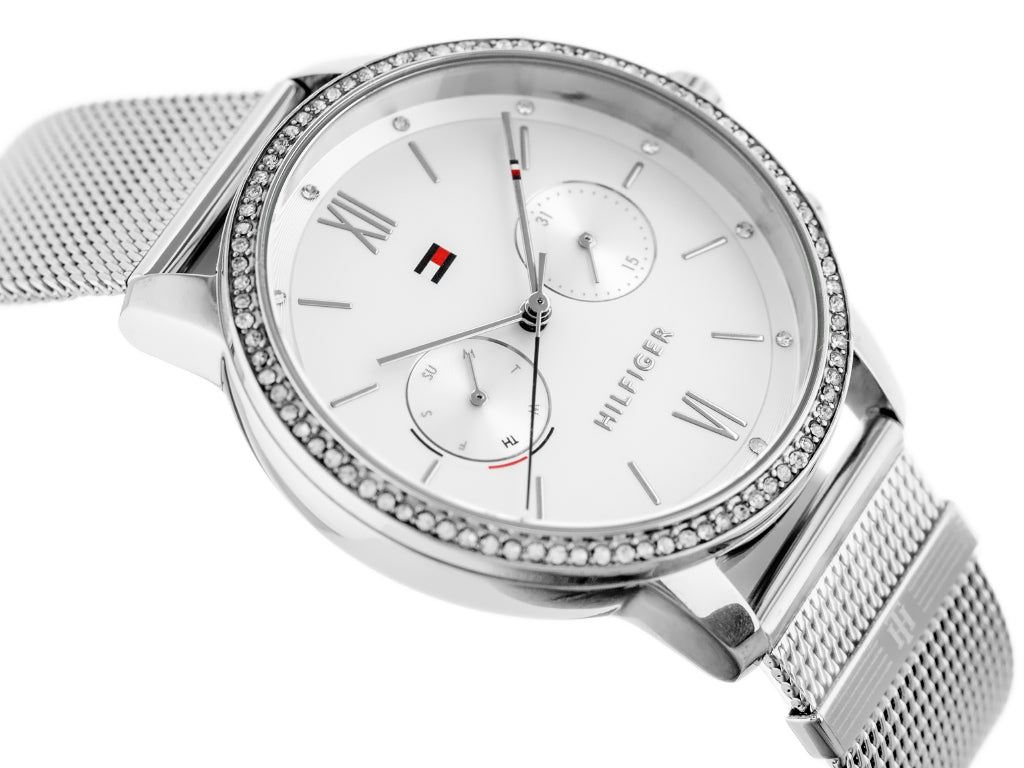 Tommy Hilfiger Blake Diamonds Silver Dial Silver Mesh Bracelet Watch for Women - 1782301 Buy Now By Tommy Hilfiger